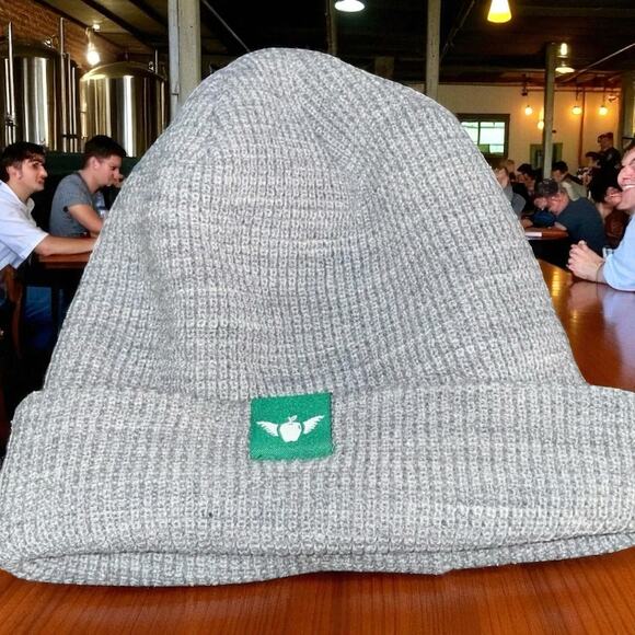 Stowe Cider Mens Beanie Cap Hat Hard Merch Apples Vermont Crafted One Size Gray - Picture 1 of 13